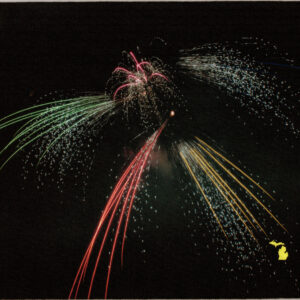 Fireworks in Michigan Mousepad