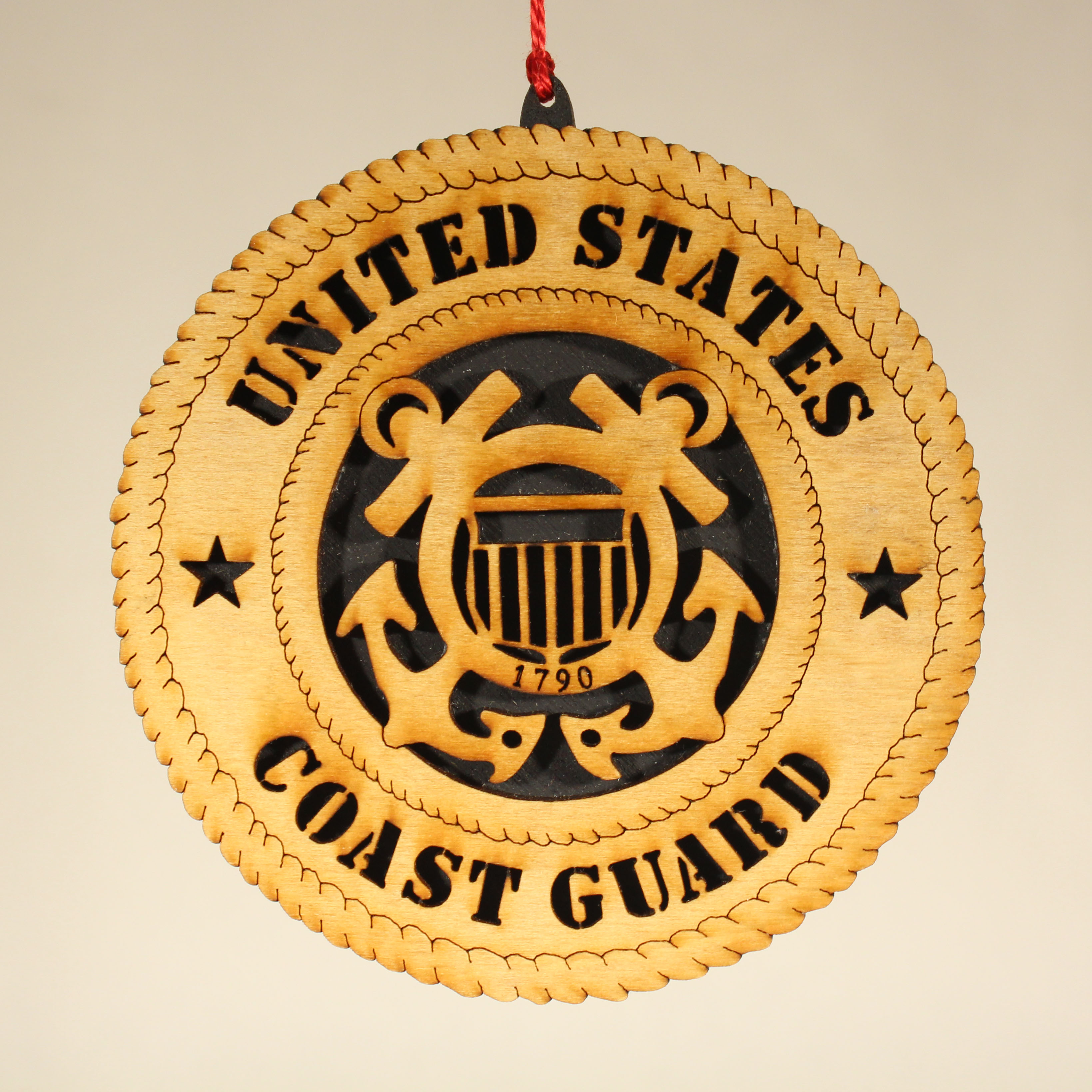 Military Coast Guard Ornament USA